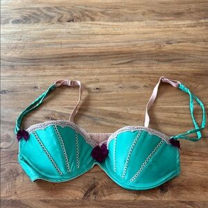 Teal and Purple Women's Bra